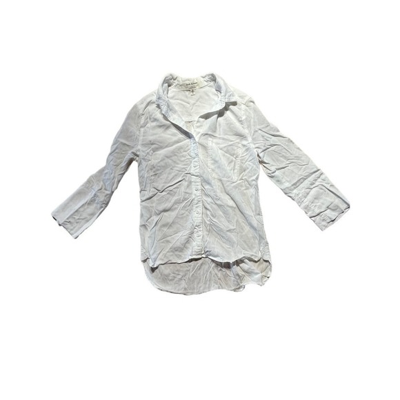 Anthropologie Women's Cloth & Stone White button down shirt. Lyocell. Size Small - Picture 2 of 5